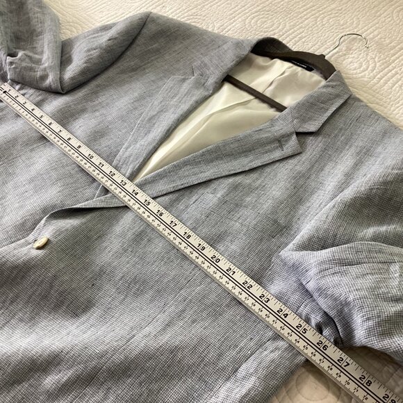 NWT Paul Fredrick Mens 100% Linen Blazer Jacket 52L Classic Fit - Picture 8 of 15